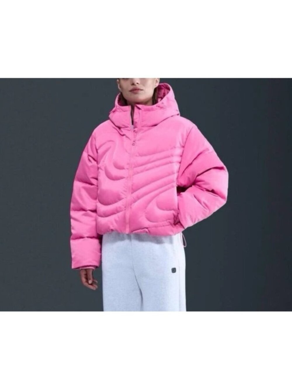 Women's Nike Sportswear Swoosh Therma-Fit Down Puffer Jacket IB2005-606 Size M